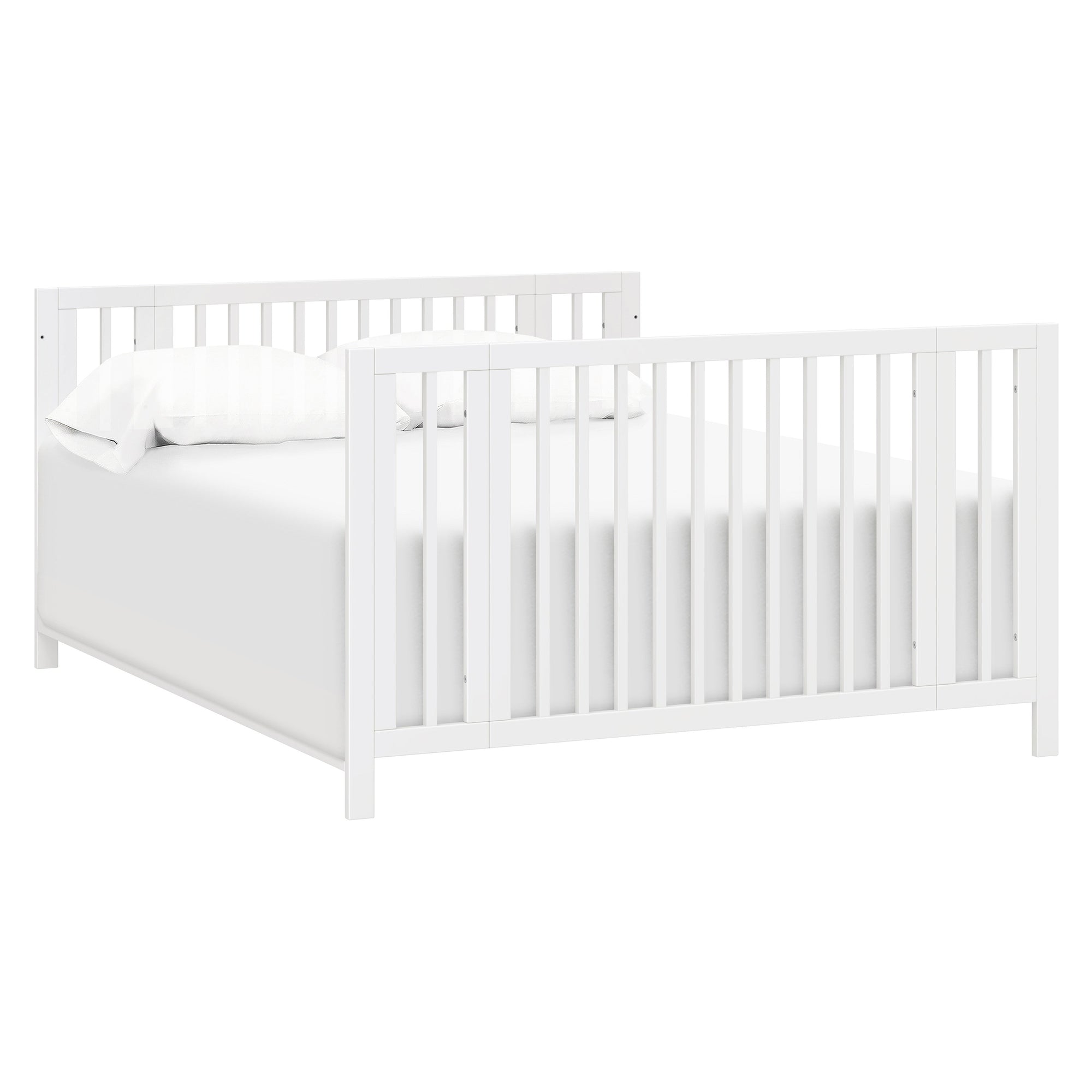 M30880W,Babyletto,Rolli 9-in-1 Convertible All-Stages« Crib w/ Bassinet & Toddler Bed Kits in White