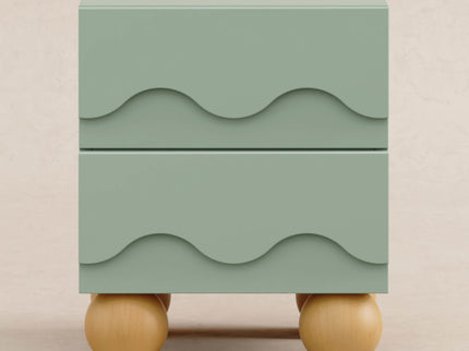 M31160LSHY,Babyletto Kids,Lido Wave Nightstand in Light Sage and Honey