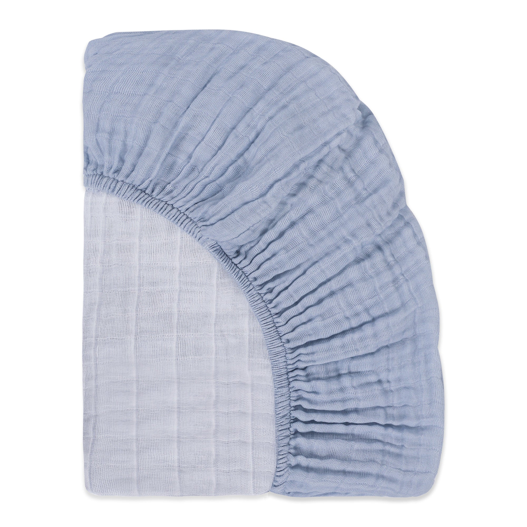 T29633DP,Babyletto,Dewdrop Muslin All-Stages Midi Crib Sheet in GOTS Certified Organic Cotton