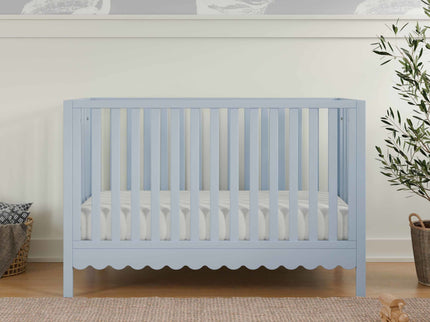 M27801PB,DaVinci,Sammy Scallop 4-in-1 Convertible Crib in Powder Blue