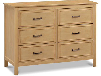 M12826HY,DaVinci,Charlie 6-Drawer Double Dresser in Honey