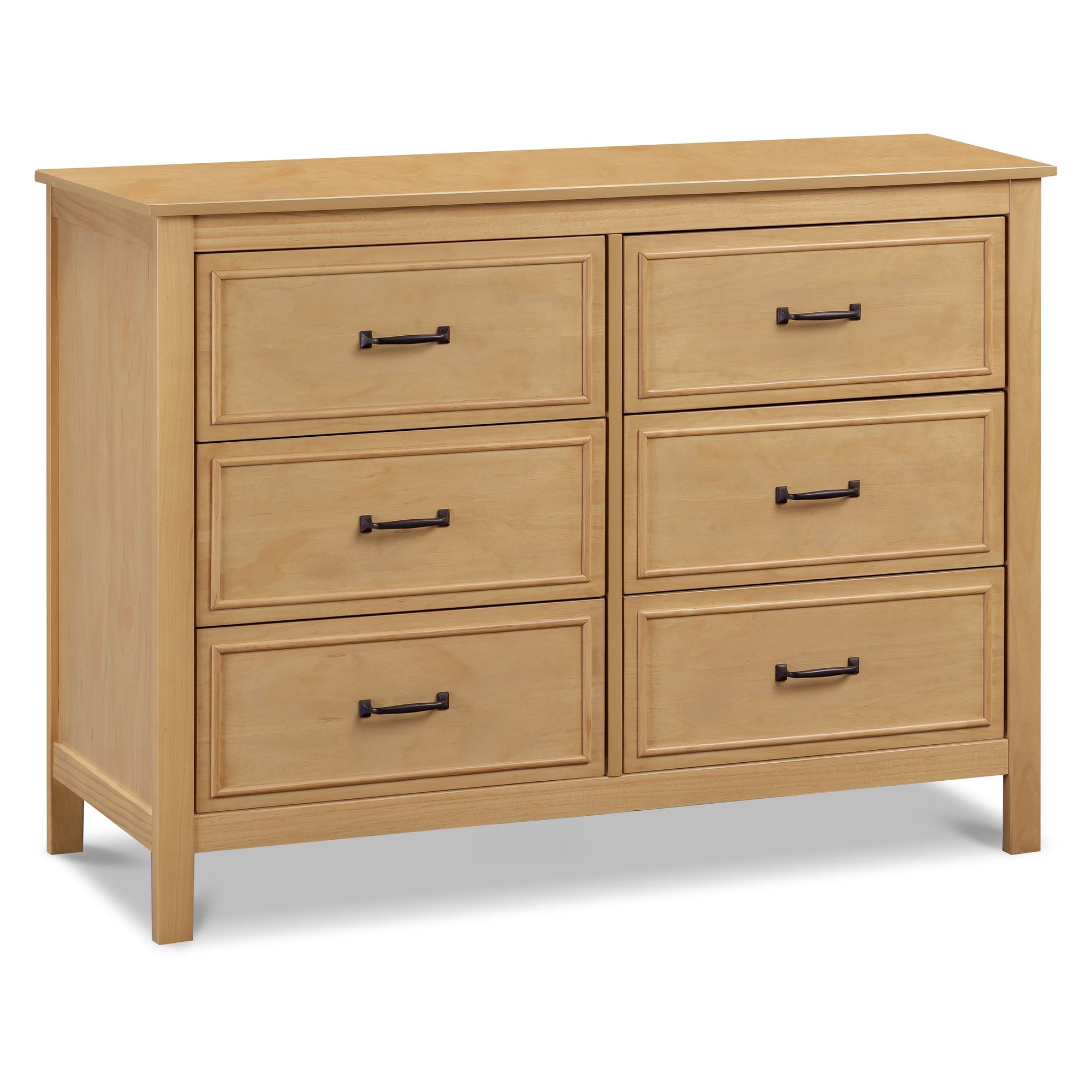 M12826HY,DaVinci,Charlie 6-Drawer Double Dresser in Honey