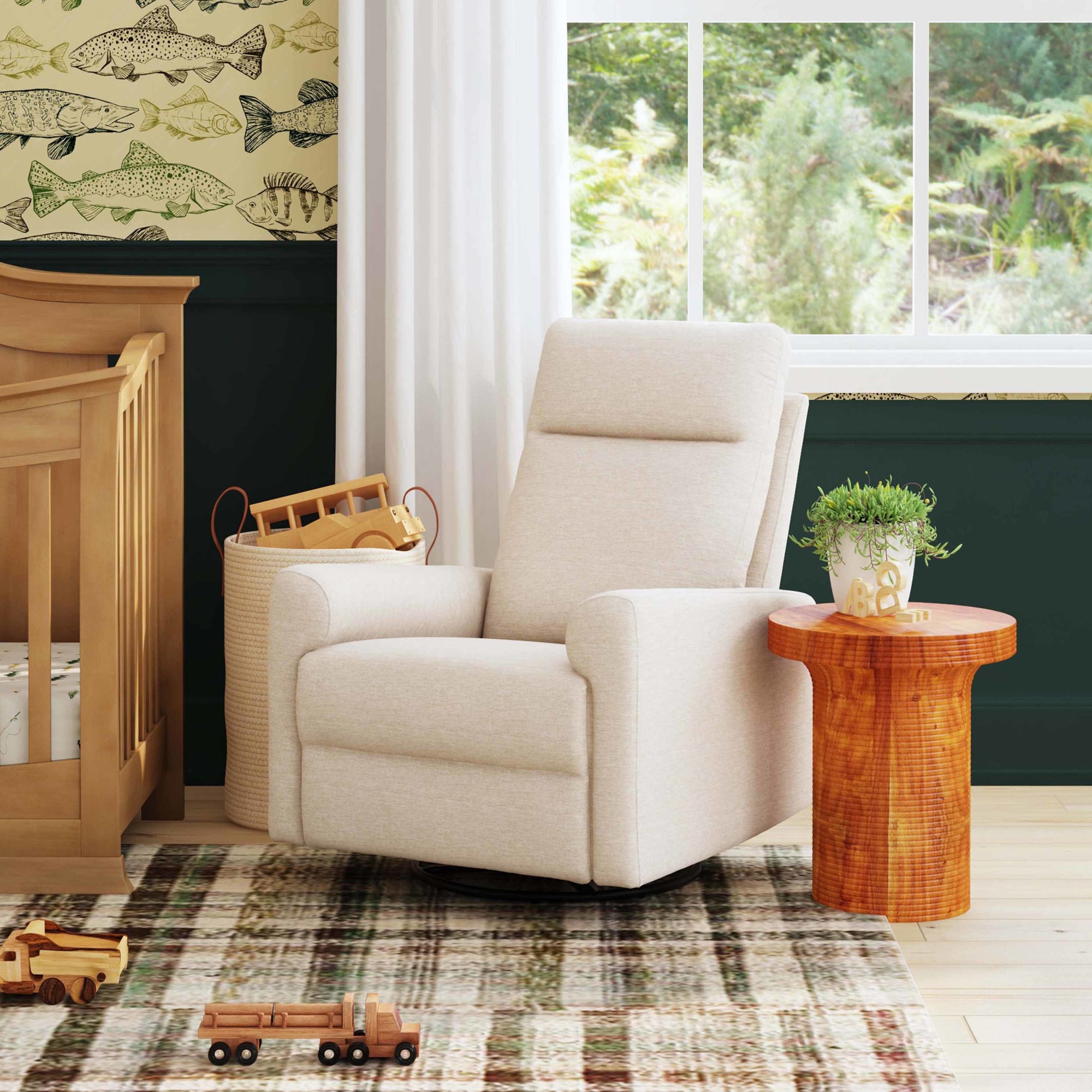 M29987BH,DaVinci,Erin Recliner and Swivel Glider in Beach