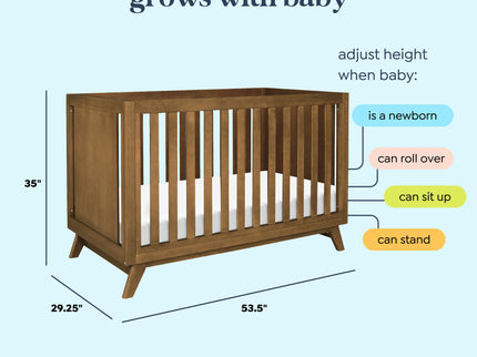M22501L,DaVinci,Otto 3-in-1 Convertible Crib in Walnut