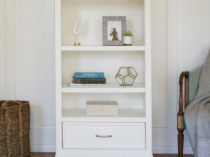 M15814RW,Namesake,Darlington Bookcase in Warm White