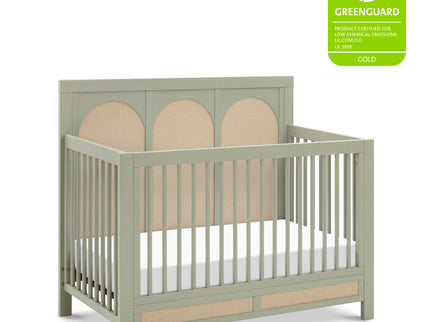 M24801FSPSEW,Namesake,Eloise 4-in-1 Convertible Crib in French Sage and Performance Sand Eco-Weave