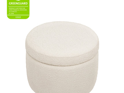 M22185WB,Babyletto,Wally Storage Ottoman in Ivory Boucle