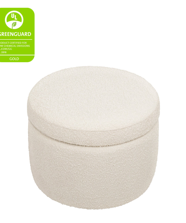 M22185WB,Babyletto,Wally Storage Ottoman in Ivory Boucle