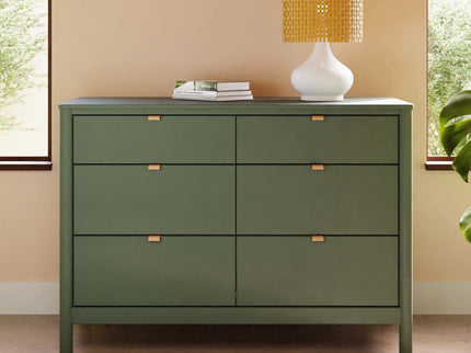 M25616FRGR,Babyletto,Bondi 6-Drawer Assembled Dresser in Forest Green