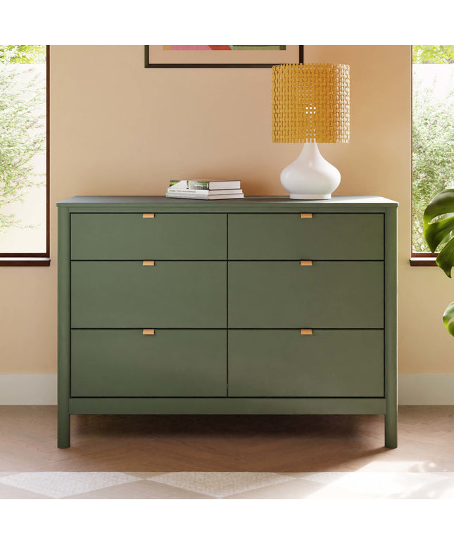 M25616FRGR,Babyletto,Bondi 6-Drawer Assembled Dresser in Forest Green