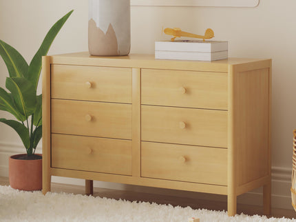 M25126HY,DaVinci,Birdie 6-Drawer Dresser in Honey