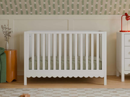 M27801W,DaVinci,Sammy Scallop 4-in-1 Convertible Crib in White