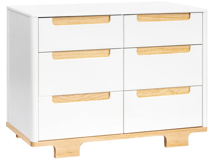 M23426WN,Babyletto,Yuzu 6-Drawer Dresser in White/Natural
