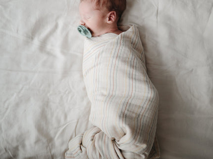 Mushie Organic Cotton Muslin Swaddle Blanket