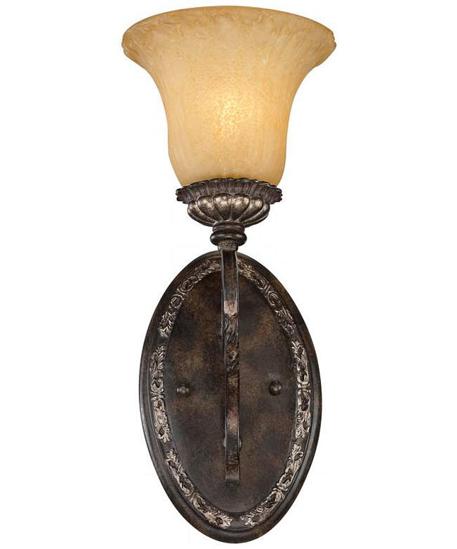 San Marino Bronze and Gold 14 1/2" High Wall Sconce Set of 2