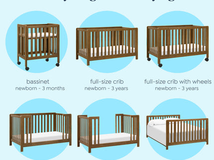 F11980L,Carter's,Colby GROW 6-in-1 Convertible Bassinet to Crib in Walnut