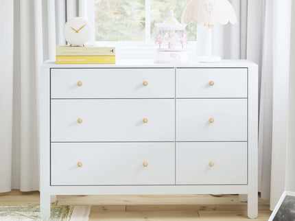 F30326WNX,Carter's,Marisol 6-Drawer Dresser in White/Washed Natural