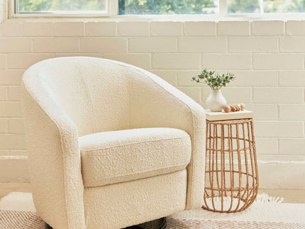 M5887WB,Babyletto,Madison Swivel Glider in Ivory Boucle