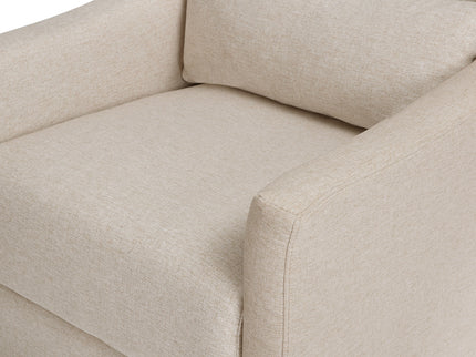 M11287PBEW,Babyletto,Toco Swivel Glider and Ottoman in Performance Beach Eco-Weave