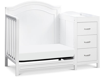 M12881W,DaVinci,Charlie 4-in-1 Convertible Mini Crib & Changer in White