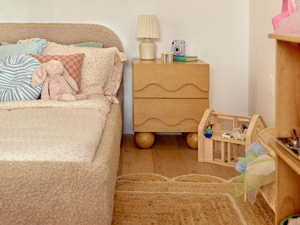 M31160HY,Babyletto Kids,Lido Wave Nightstand in Honey