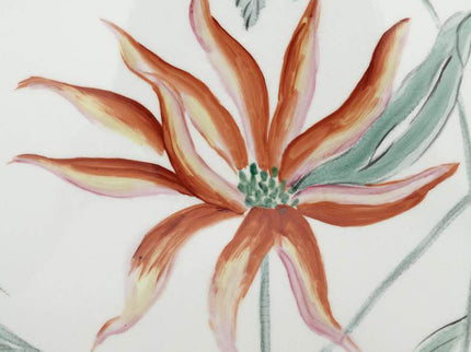 Sensei 13 1/4" Wide Red and White Ceramic Decorative Vase