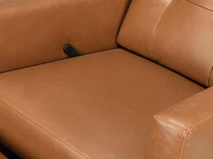 M21287VTL,DaVinci,Maddox recliner and swivel glider in Vegan Tan Leather