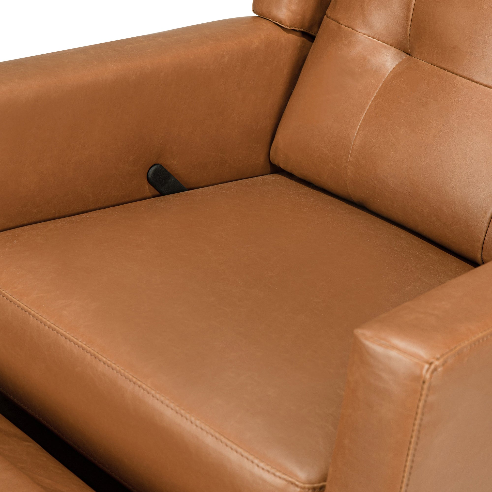 M21287VTL,DaVinci,Maddox recliner and swivel glider in Vegan Tan Leather