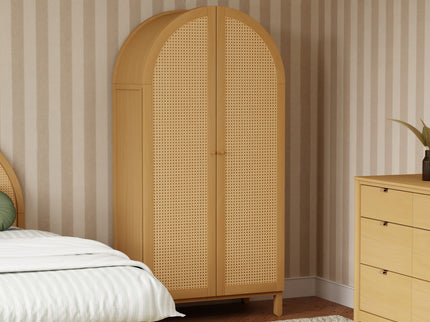 M25929HY,Babyletto Kids,Bondi Cane Armoire  Assembled in Honey