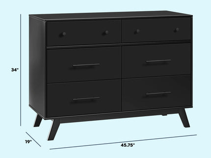 M22526E,DaVinci,Otto 6-Drawer Dresser in Ebony