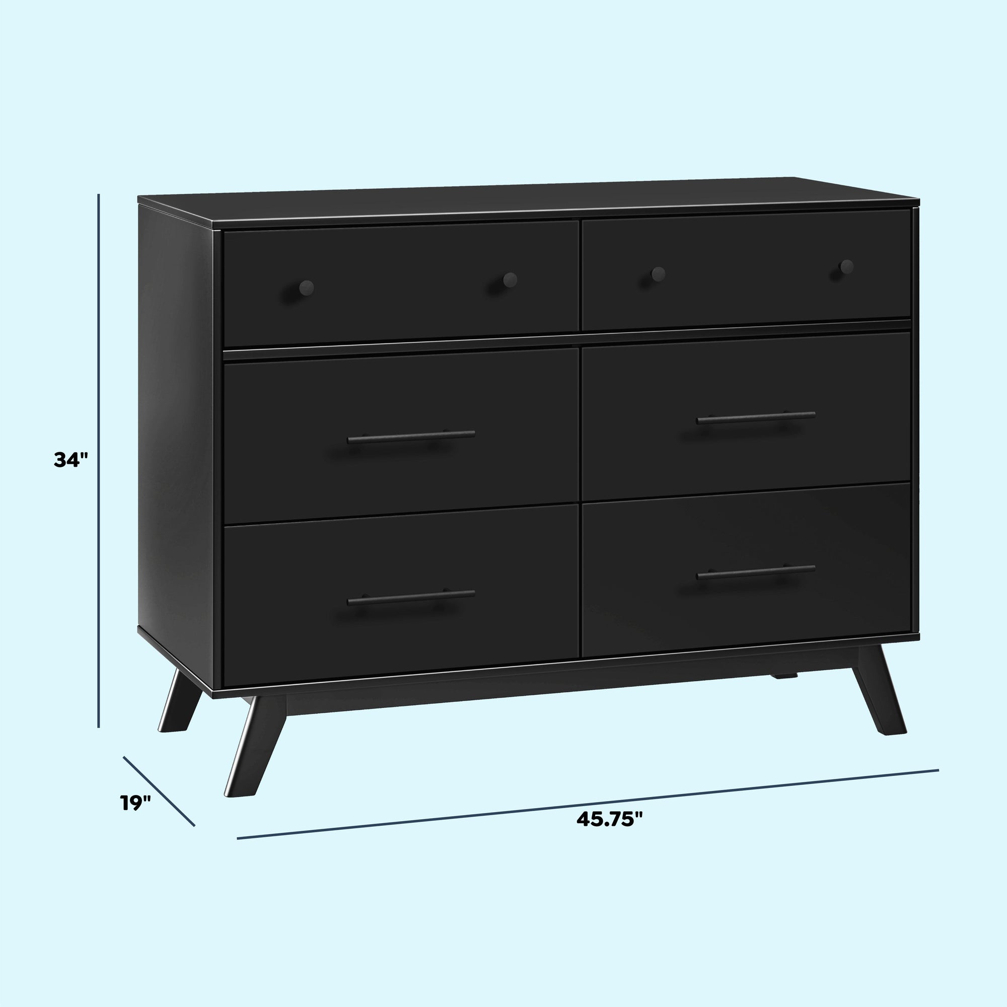 M22526E,DaVinci,Otto 6-Drawer Dresser in Ebony