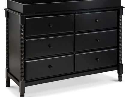 M7326E,DaVinci,Jenny Lind Spindle 6-Drawer Dresser in Ebony