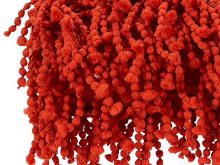 Shag Orange Skinny Fugga 20" x 5" Lumbar Throw Pillow