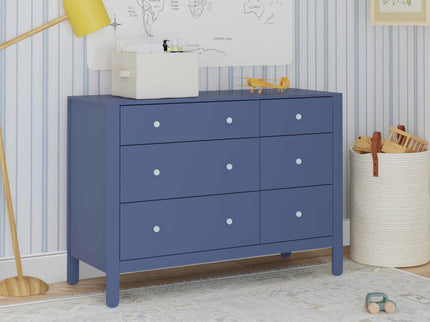F30326CVBPB,Carter's,Marisol 6-Drawer Dresser in Cove Blue/Powder Blue