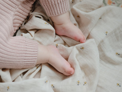 Mushie Organic Cotton Muslin Swaddle Blanket