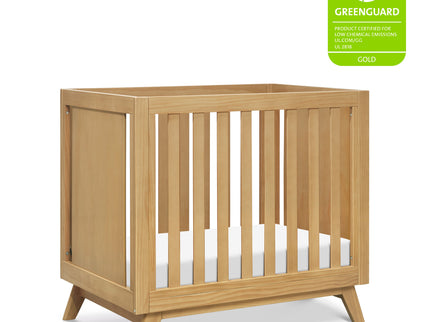 M22598HY,DaVinci,Otto 3-in-1 Convertible Mini Crib with 4 Mattress in Honey