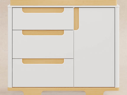 M23423WN,Babyletto,Yuzu 3-Drawer Changer Dresser in White/Natural