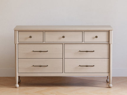M31416WP,Namesake,Alouette 7-Drawer Assembled Dresser in Washed Pine