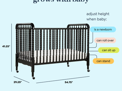 M7391E,DaVinci,Jenny Lind Stationary Crib In Ebony