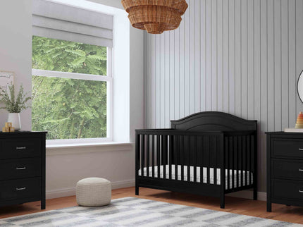 M12801E,DaVinci,Charlie 4-in-1 Convertible Crib in Ebony