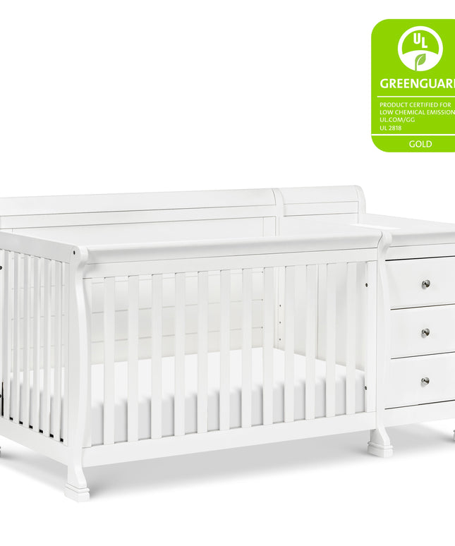 M5582W,DaVinci,Kalani 4-in-1 Convertible Crib & Changer in White