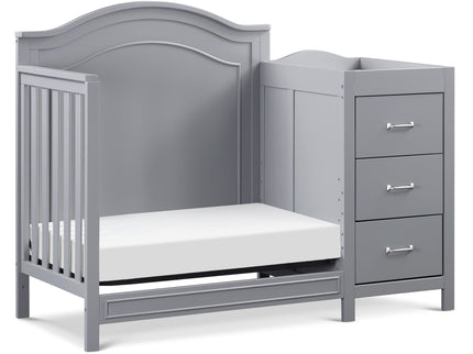 M12881G,DaVinci,Charlie 4-in-1 Convertible Mini Crib & Changer in Grey