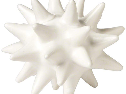 Small Matte White 4" High Ceramic Urchin Sculpture