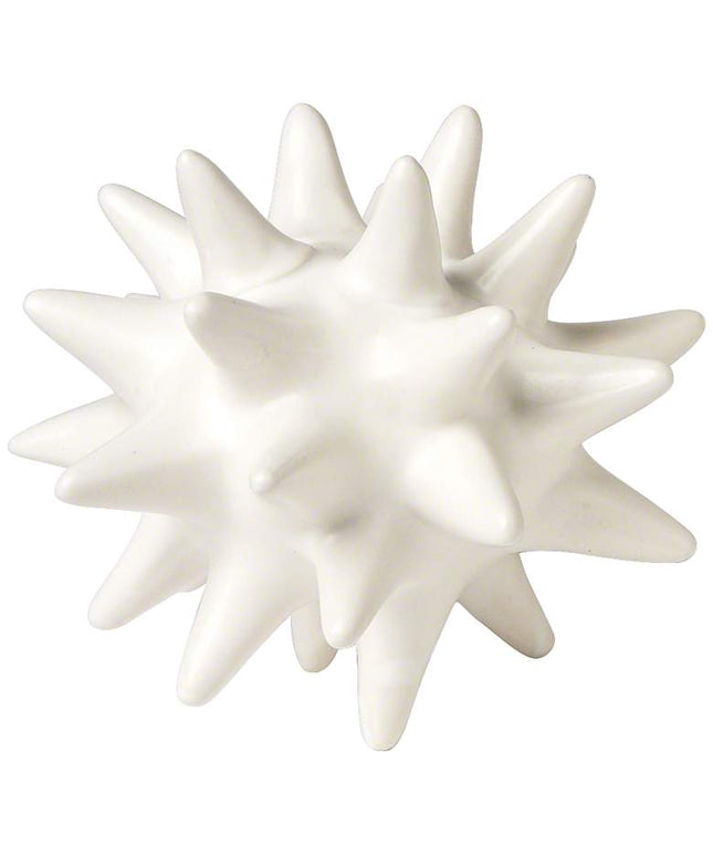 Small Matte White 4" High Ceramic Urchin Sculpture