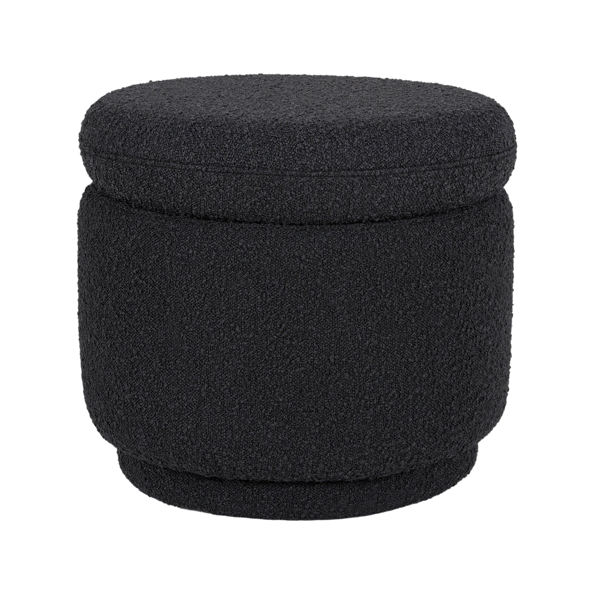 M22985BKB,Babyletto,Enoki Storage Ottoman in Black Boucle