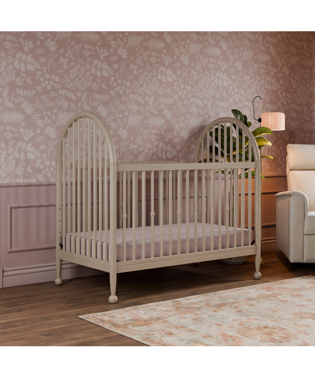 M31401WP,Namesake,Alouette 3-in-1 Convertible Spindle Crib in Washed Pine