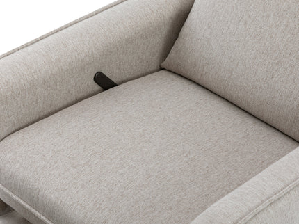 M19387PGEW,DaVinci,Penny Swivel Recliner in Performance Grey Eco-Weave