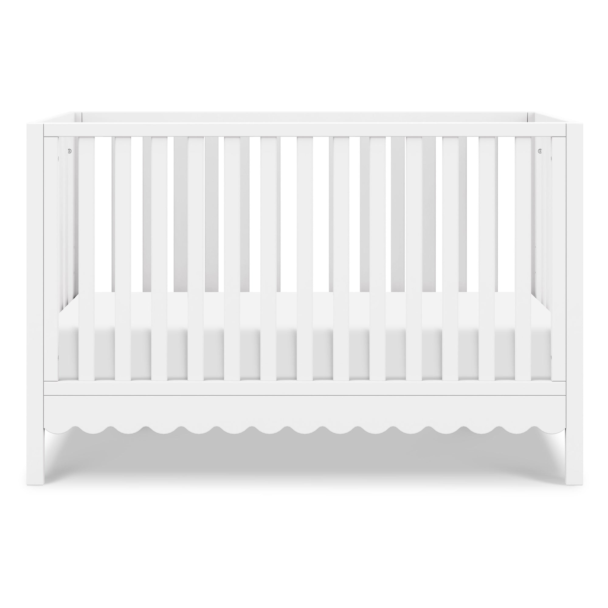 M27801W,DaVinci,Sammy Scallop 4-in-1 Convertible Crib in White