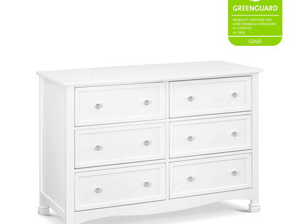 M5529W,DaVinci,Kalani 6-Drawer Double Wide Dresser in White Finish
