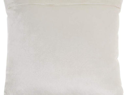 Sofia Ivory Beaded Stripes 20" Square Throw Pillow